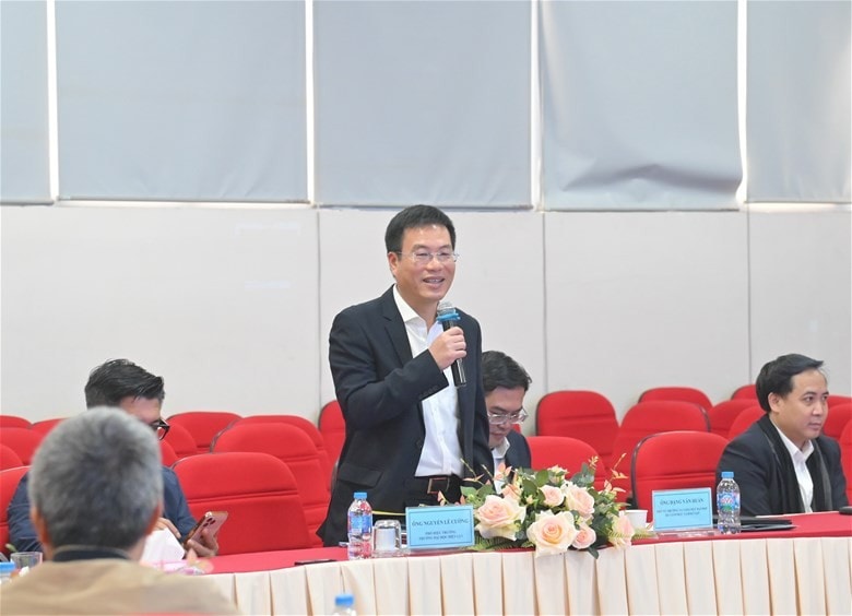 PGS.TS. Nguyễn Lê Cường – Phó Hiệu trưởng phát biểu tại chương trình.