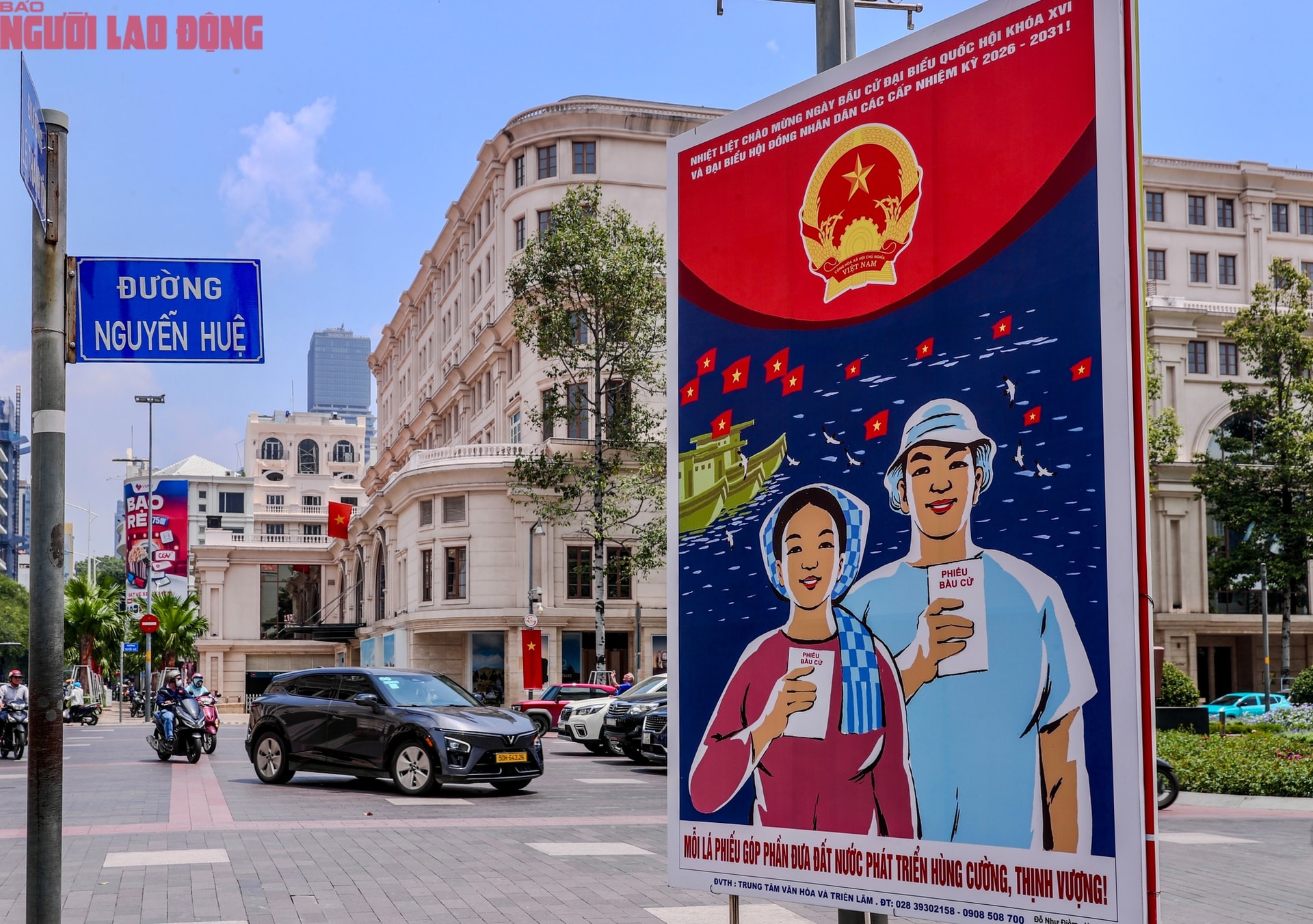 TPHCM rực rỡ cờ hoa chào mừng bầu cử Quốc hội khóa XVI 2026 - Ảnh 4.