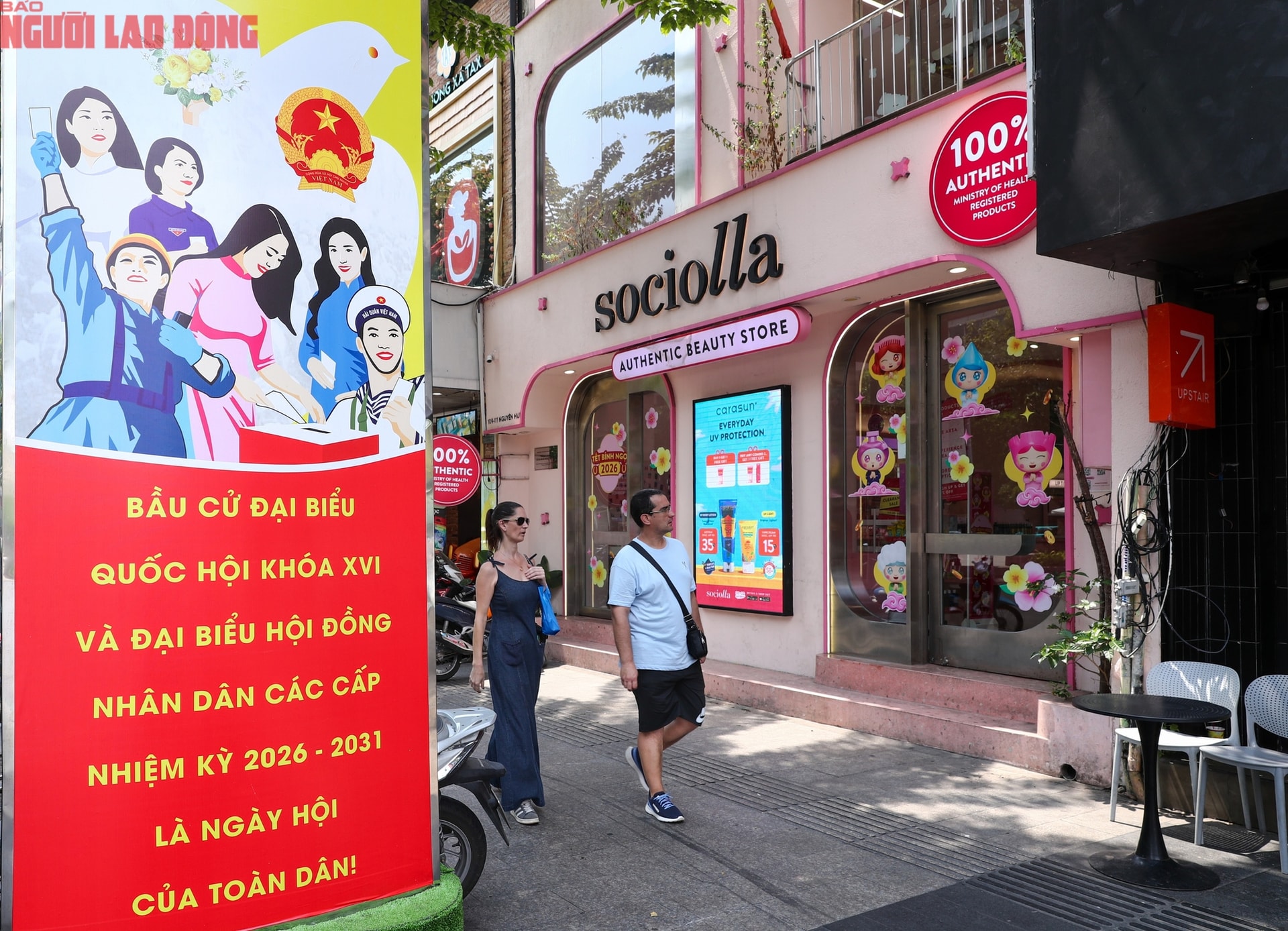 TPHCM rực rỡ cờ hoa chào mừng bầu cử Quốc hội khóa XVI 2026 - Ảnh 6.