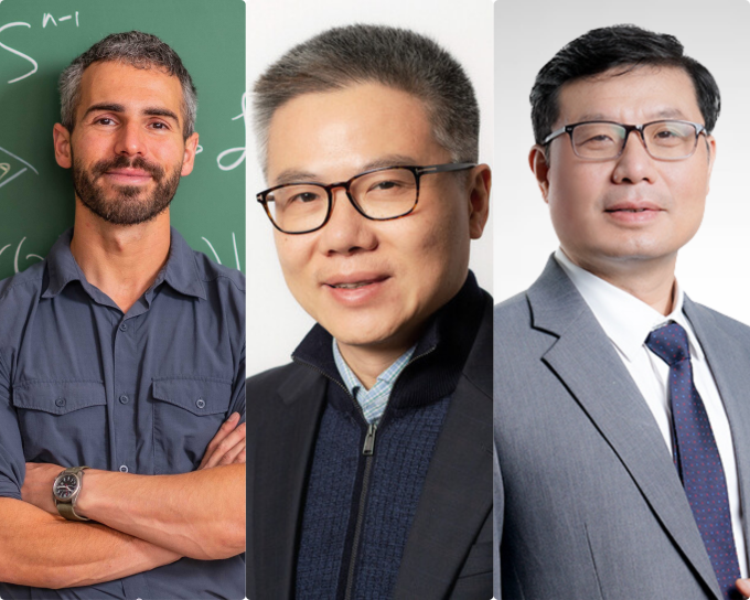 (Từ trái qua) Joshua Zahl, Ngô Bảo Châu và Vũ Hà Văn. Ảnh: UBC, HKU, VinUniversity