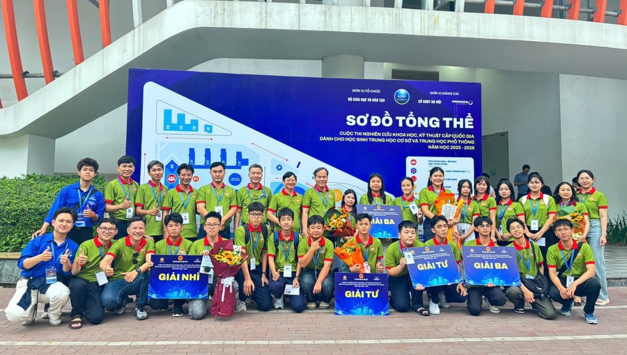 Đoàn học sinh TP Cần Thơ đoạt 7 giải tại Cuộc thi nghiên cứu Khoa học kỹ thuật cấp quốc gia dành cho học sinh Trung học.