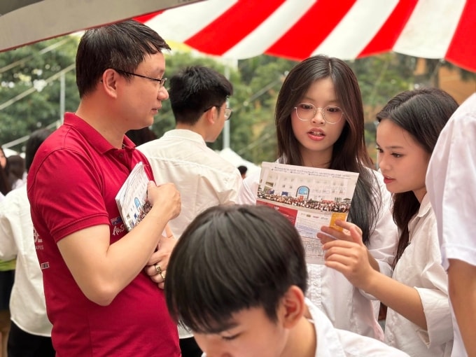 Học sinh trong ngày hội Hanu Open Day 2026. Ảnh: Fanpage trường