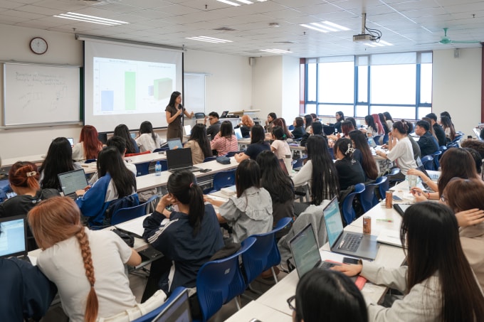 Sinh viên tại một trường đại học ở Hà Nội, tháng 3/2026. Ảnh: Hoàng Giang