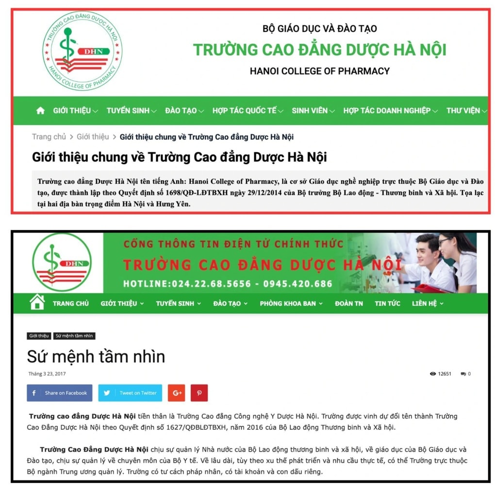 Nghi vấn “trường giả - trường thật”, Cao đẳng Dược Hà Nội nói gì? - 3