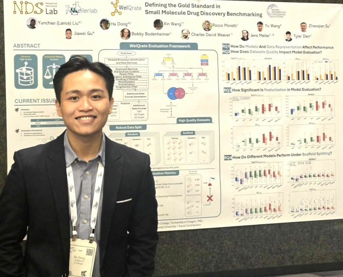 Đồng Ngọc Hà khi tham gia hội nghị NeurIPS 2024. Ảnh: Nhân vật cung cấp