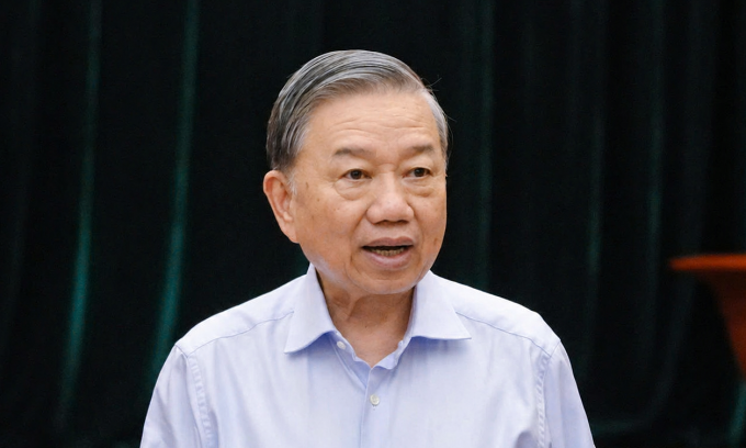 Tổng Bí thư, Chủ tịch nước Tô Lâm phát biểu tại buổi làm việc tại TP HCM, chiều 27/4. Ảnh: An Phương