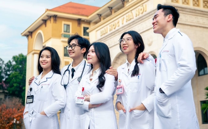 Sinh viên Đại học Y Hà Nội. Ảnh: Đoàn Thanh niên - Hội Sinh viên Đại học Y Hà Nội