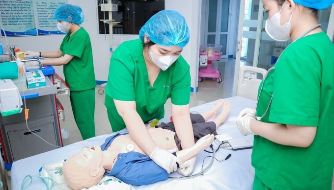Buổi học trong chương trình đào tạo Y khoa đổi mới tại Đại học Phan Châu Trinh, Đà Nẵng. Ảnh: Fanpage Đại học Phan Châu Trinh