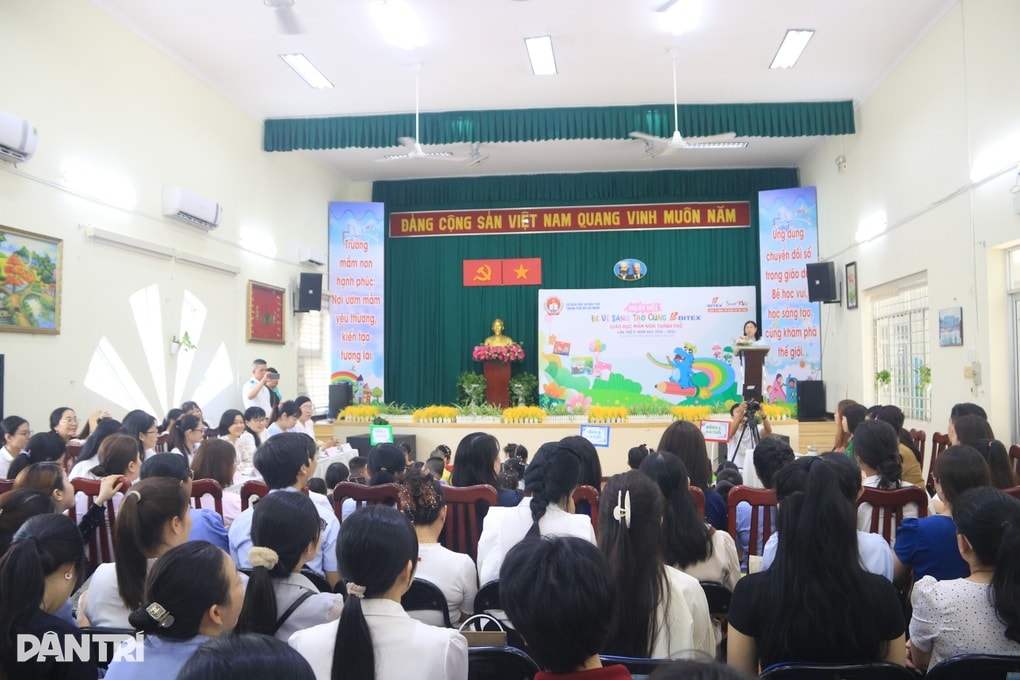 Trẻ mầm non TPHCM sáng tạo qua nét vẽ, lan tỏa tình yêu nơi mình sinh sống - 1