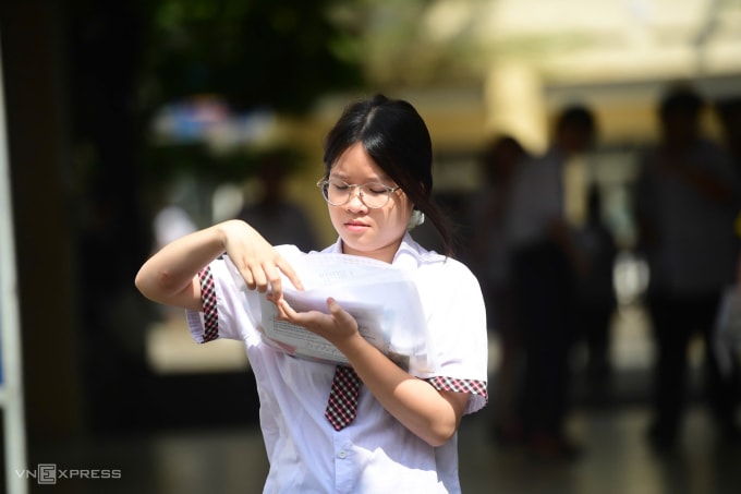 Thí sinh TP HCM thi tốt nghiệp THPT 2025. Ảnh: Quỳnh Trần