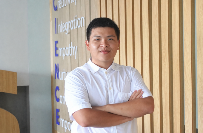 Bùi Trần Quang Khải, sinh viên khoa Công nghệ thông tin, trường Đại học Khoa học Tự nhiên TP HCM. Ảnh: Khoa Công nghệ thông tin