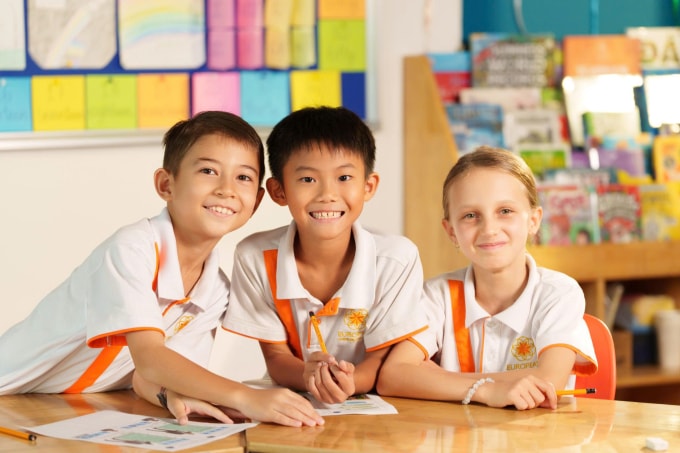 Học sinh trường Quốc tế Châu Âu (EIS). Ảnh: Website nhà trường