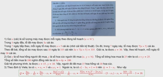Lời giải đề Toán thi lớp 10 ở Hà Nội - 2