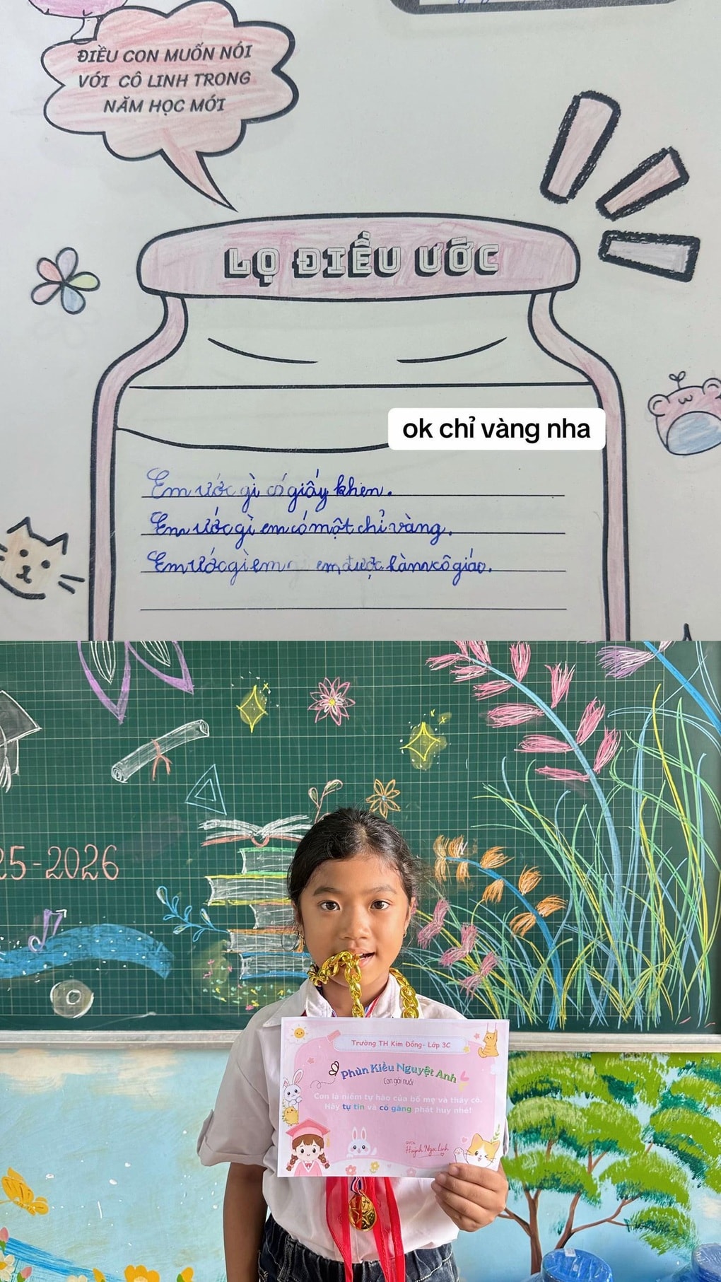Học sinh ước được tặng 1 chỉ vàng, cô giáo hành động gây bất ngờ - 1