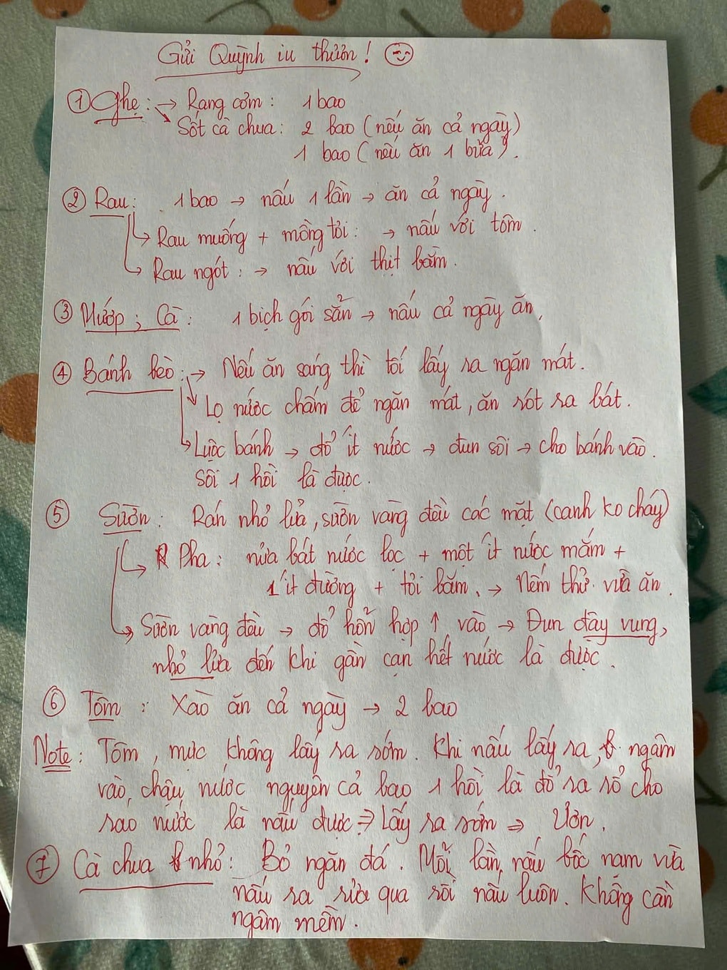 Mẹ viết kín hai mặt giấy dặn con gái đi học xa nhà cách nấu ăn - 1