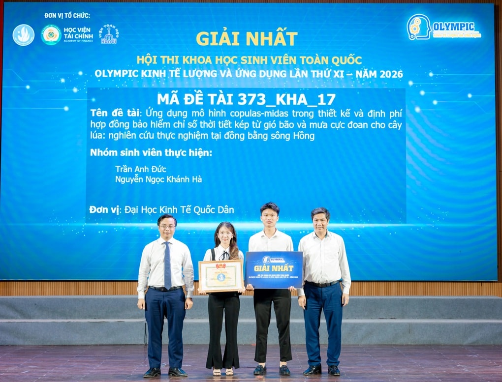 Trao 202 giải thưởng Hội thi “Olympic Kinh tế lượng và Ứng dụng” lần thứ XI - 4