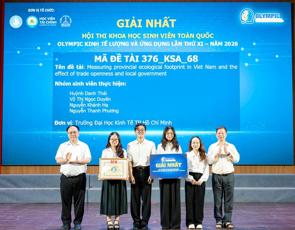Trao 202 giải thưởng Hội thi “Olympic Kinh tế lượng và Ứng dụng” lần thứ XI - 3