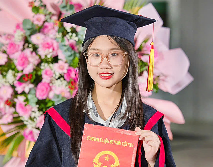 Bùi Phương Linh, học sinh lớp 9A3, trường THCS Ngoại ngữ. Ảnh: Gia đình cung cấp