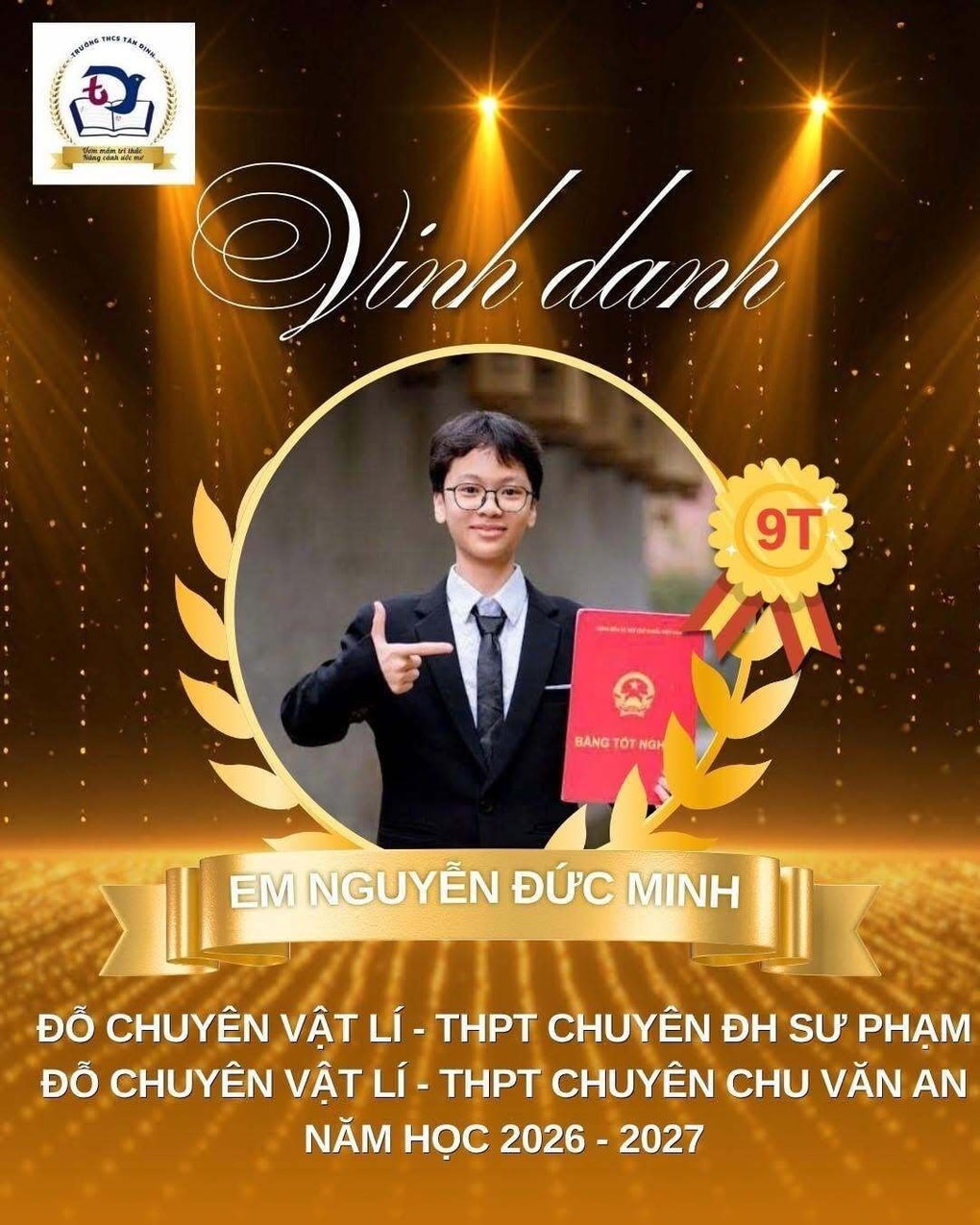 Thủ khoa chuyên lý: Em đã nghĩ đến thủ khoa hoặc á khoa khi rời phòng thi - 1