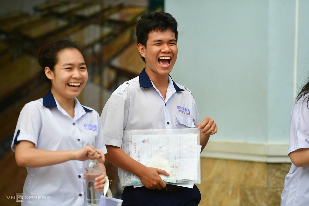 Thí sinh thi tốt nghiệp THPT 2026 tại TP HCM. Ảnh: Thanh Tùng