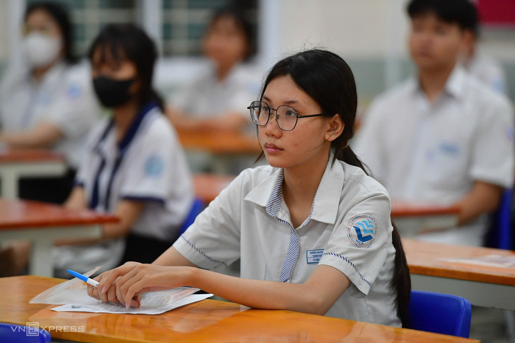 Thí sinh thi tốt nghiệp THPT 2026 tại TP HCM. Ảnh: Thanh Tùng
