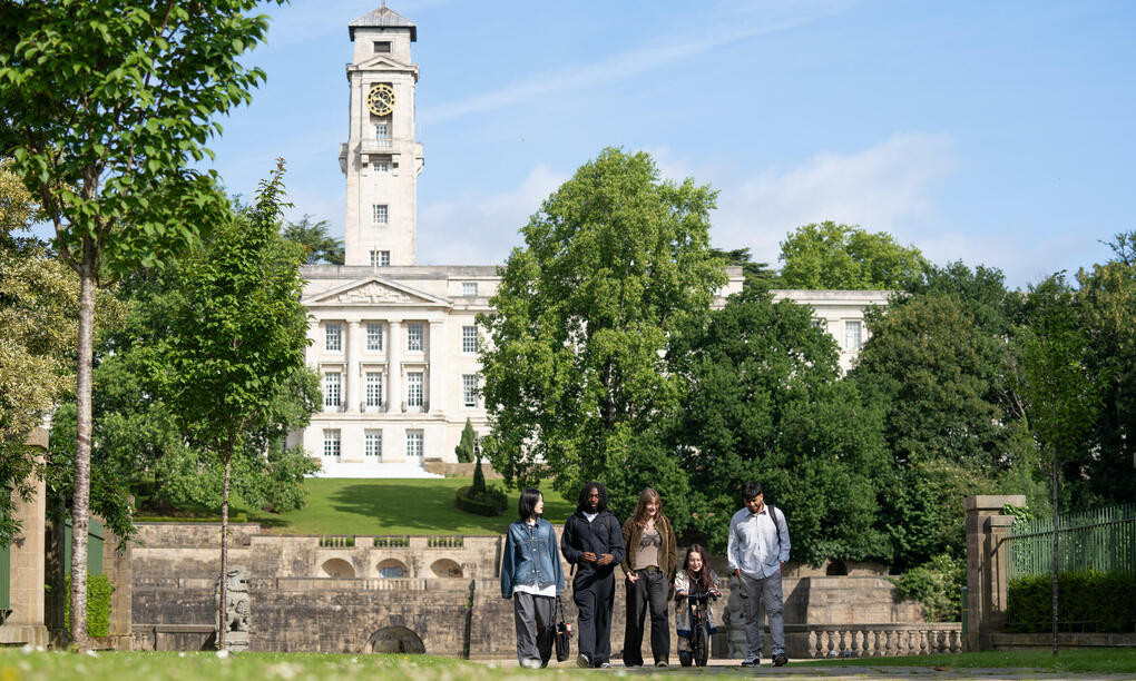 Một góc trong khuôn viên Đại học Nottingham, Anh. Ảnh: Website trường