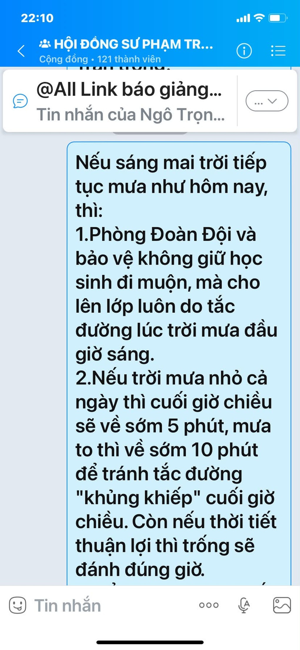 Hà Nội: Hàng loạt trường hoãn tựu trường, học online vì mưa lớn - 2