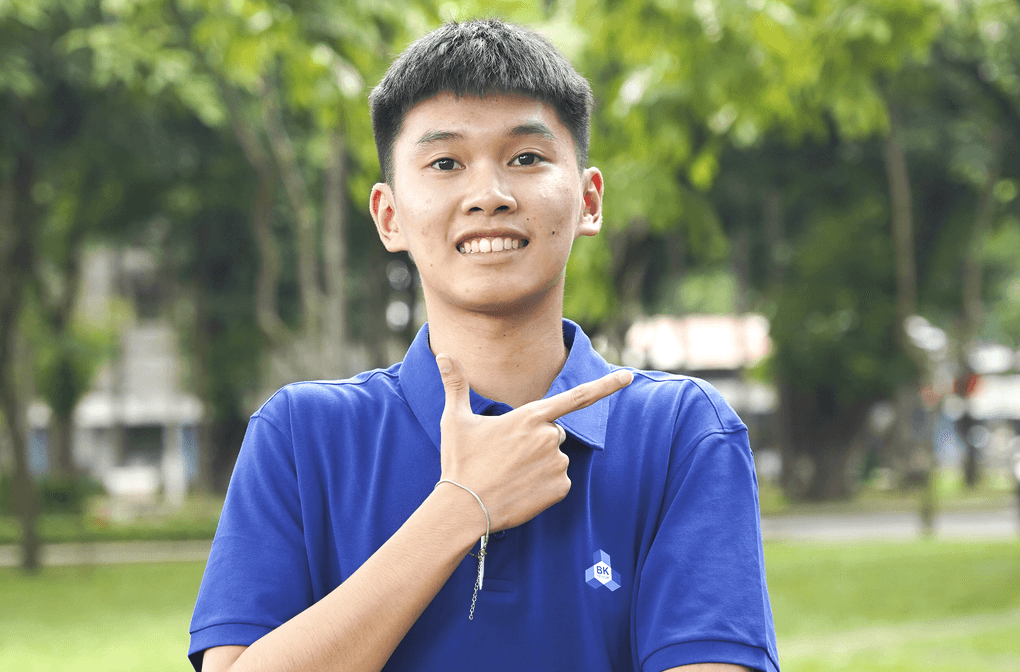 Võ Gia Thịnh, thủ khoa kép của trường Đại học Bách khoa TP HCM. Ảnh: Nhà trường cung cấp