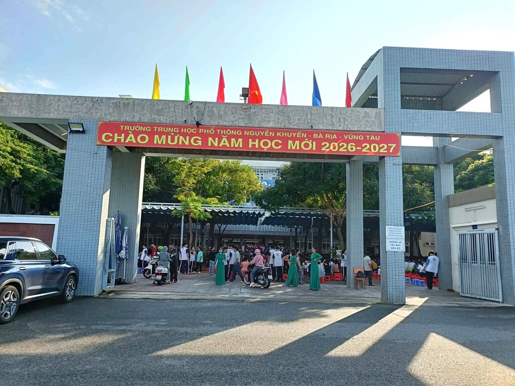 Trường THPT Nguyễn Khuyến, khu vực Bà Rịa - Vũng Tàu. Ảnh: Nhà trường cung cấp