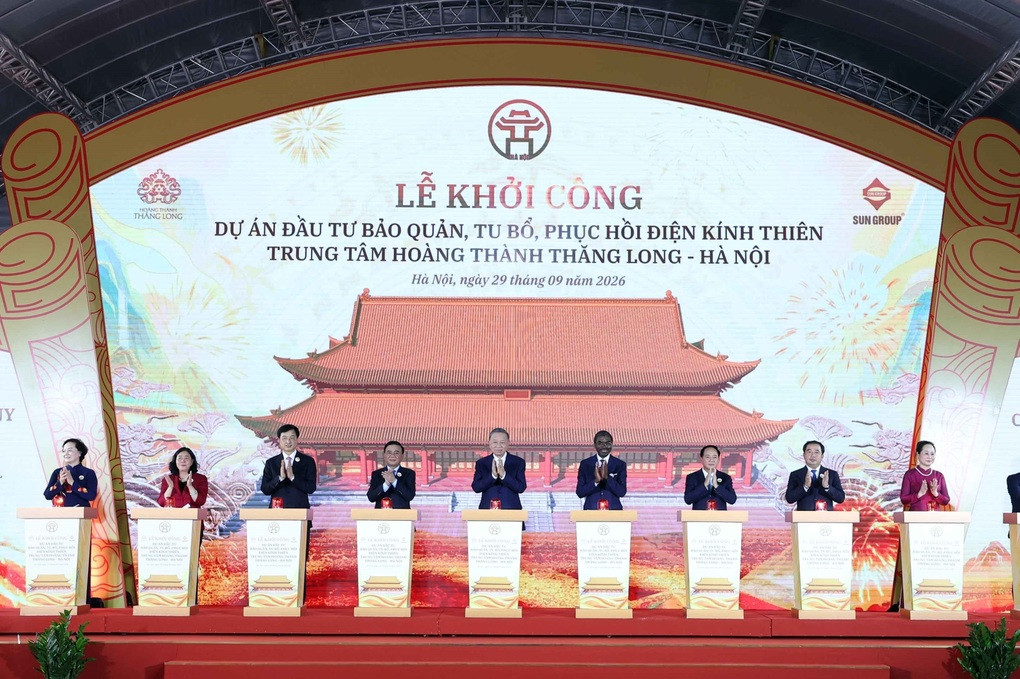 Tổng Bí thư, Chủ tịch nước Tô Lâm dự Lễ khởi công dự án đầu tư bảo quản, tu bổ, phục hồi Điện Kính Thiên - 1