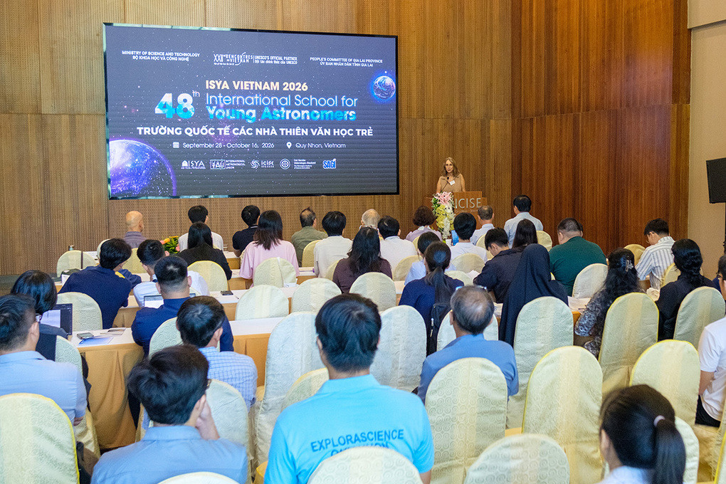 Trường Quốc tế Các Nhà thiên văn học trẻ khai mạc sáng 28/9. Ảnh: ICISE