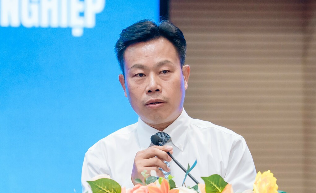 Thứ trưởng Lê Quân phát biểu tại hội nghị, ngày 1/10. Ảnh: Lệ Nguyễn