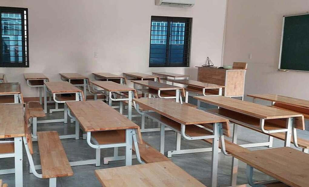 Một lớp học của trường THPT Mạc Đĩnh Chi. Ảnh: Nhà trường