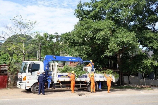 Quảng Bình đảm bảo hệ thống điện an toàn mùa mưa bão