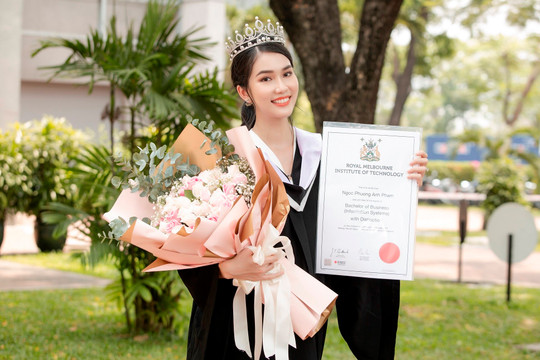 Á hậu Phương Anh nhận học bổng Thạc Sĩ của Đại học RMIT
