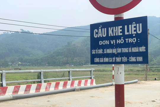 Sự thật về 2 cây cầu ca sĩ Thủy Tiên từ thiện ở Nghệ An