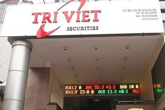 Công ty Cổ phần chứng khoán Trí Việt bị xử phạt 310 triệu đồng