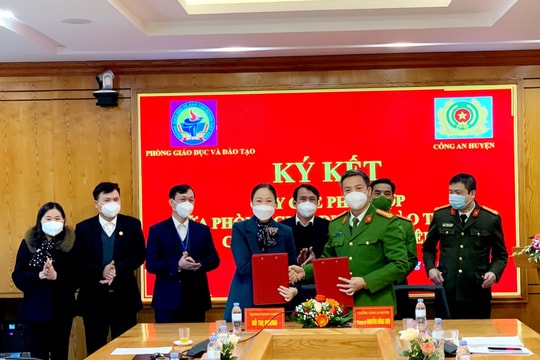 Bắc Giang: Ngành Giáo dục và Công an ký kết quy chế phối hợp