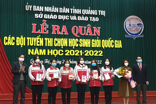54 học sinh Quảng Trị tham dự Kỳ thi chọn học sinh giỏi quốc gia THPT