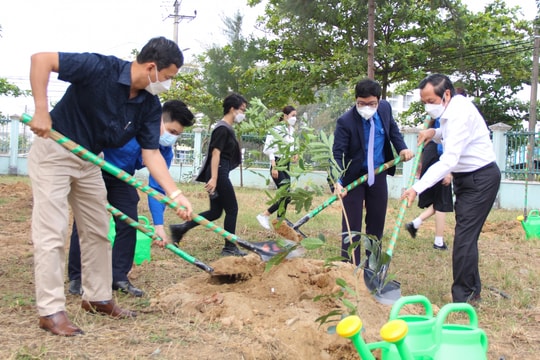 Đoàn thanh niên Đại học Đà Nẵng ra quân trồng cây “Đời đời nhớ ơn Bác Hồ”