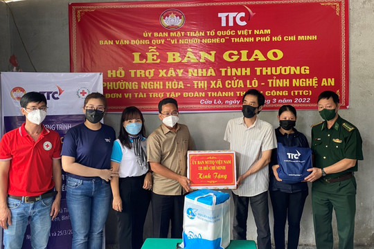 TP Hồ Chí Minh: Bàn giao nhà tình thương cho người dân nghèo tại tỉnh Nghệ An