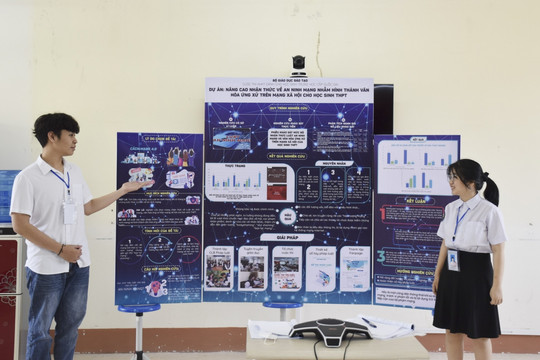 Học sinh Điện Biên đưa “thời cuộc” vào dự án tham dự cuộc thi KHKT cấp quốc gia