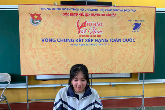 Nữ sinh Bắc Giang giành giải thưởng Cuộc thi "Tự hào Việt Nam" 