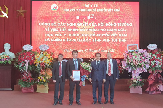 Học viện Y – Dược học cổ truyền Việt Nam có tân Phó giám đốc