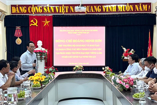 Phân hiệu Trường ĐH Nông Lâm tại Ninh Thuận: Cần gắn kết đào tạo với địa phương