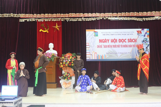 Thái Nguyên: Trường học hứng khởi với ngày hội đọc sách