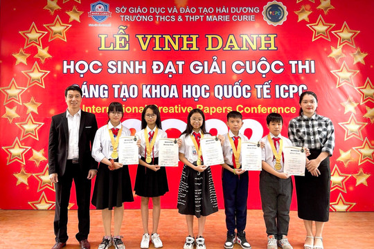 5 học trò ở Hải Dương giành giải “Nghiên cứu sáng tạo quốc tế”