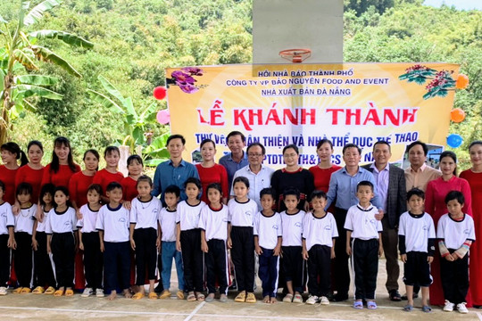 Quảng Nam: Khánh thành thư viện thân thiện do Hội nhà báo Đà Nẵng trao tặng