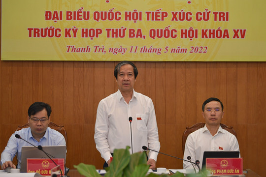 Bộ trưởng Nguyễn Kim Sơn tiếp xúc cử tri trước Kỳ họp thứ 3, Quốc hội khóa XV