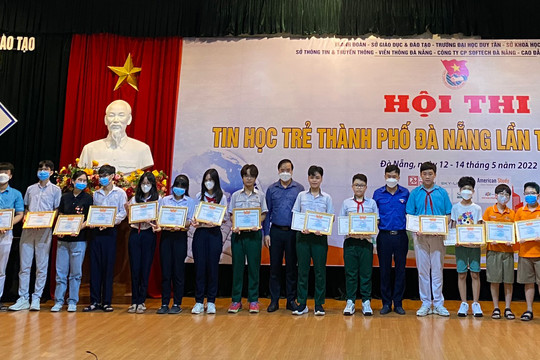 97 thí sinh đạt giải Nhất tại Hội thi Tin học trẻ TP Đà Nẵng
